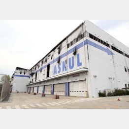 火災を起こした倉庫（Ｃ）日刊ゲンダイ