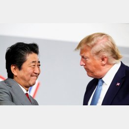 日本がベタ折れしたのが現実（安倍首相とトランプ米大統領）／（Ｃ）ロイター