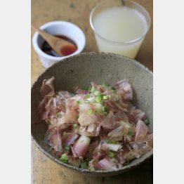 合う酒＝日本酒スパークリング（Ｃ）日刊ゲンダイ