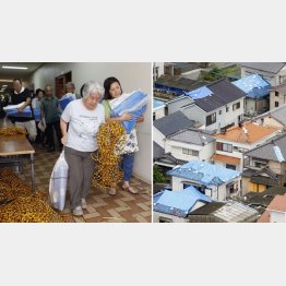 １週間が経ったが台風の被害は今も…（Ｃ）共同通信社