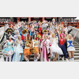 名古屋に集結した世界のコスプレイヤーたち（Ｃ）共同通信社