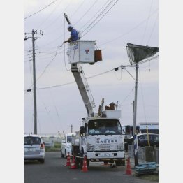 復旧は当初の見通しから大幅に遅れている（Ｃ）共同通信社