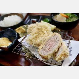 「黒豚の館」の黒豚しゃぶかつ定食（Ｃ）日刊ゲンダイ
