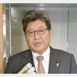萩生田文科相は「検閲にはあたらない」と強調（Ｃ）共同通信社
