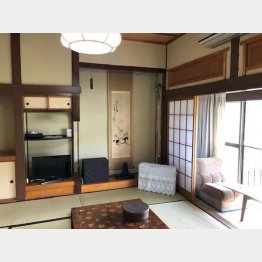 ヤマニ仙遊館の太宰治が泊まったと思われる部屋（提供写真）