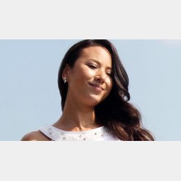 モデルの道端アンジェリカ（Ｃ）日刊ゲンダイ