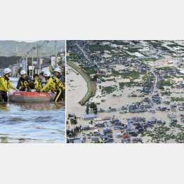 ５２の堤防が決壊、被害は拡大するばかり（Ｃ）共同通信社