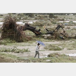 8年前に庄内川が氾濫（Ｃ）共同通信社