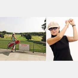 上迫さんが足げく通うメジャー会場でも知られるベスページのブラックコース（左）／（提供写真）