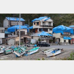 台風や水害の補正予算もメドが立たない…。（台風15号で被害を受けた千葉県鋸南町）／（Ｃ）日刊ゲンダイ