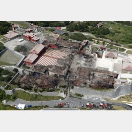 焼失した首里城（Ｃ）共同通信社