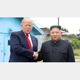 年明けに決裂？（トランプ米大統領と金正恩朝鮮労働党委員長）／（聯合＝共同）