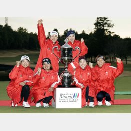 渋野日向子の初出場でギャラリーが殺到した3ツアーズ（Ｃ）共同通信社