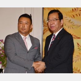 山本太郎れいわ新選組代表と志位和夫日本共産党委員長（Ｃ）日刊ゲンダイ