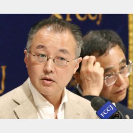 同じく19日、会見にのぞむ元TBSワシントン支局長の山口敬之氏（Ｃ）日刊ゲンダイ