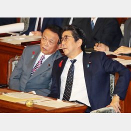 安倍首相（右）と麻生財務相（Ｃ）日刊ゲンダイ