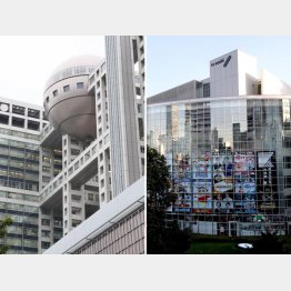 フジテレビ（左）とテレビ朝日（Ｃ）日刊ゲンダイ