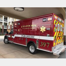 （フィッシャーズ消防署のフェイスブックから）