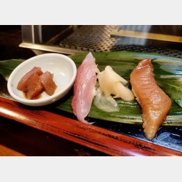 地金目の握りは絶品！（Ｃ）日刊ゲンダイ