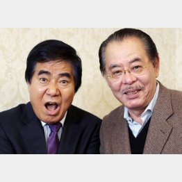 野田義治氏（右）と村西とおる監督（Ｃ）日刊ゲンダイ