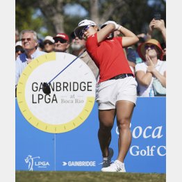 開幕から2戦連続2位に終わった畑岡（Ｃ）共同通信社