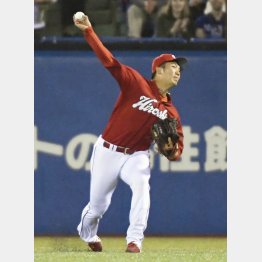 強肩は球界一といわれる（Ｃ）共同通信社