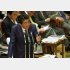 参院予算委で答弁する安倍首相（Ｃ）日刊ゲンダイ