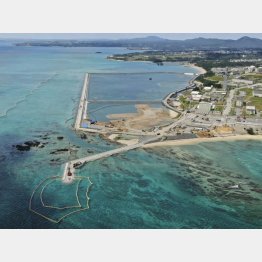 埋め立てが進む辺野古の沿岸部（Ｃ）共同通信社