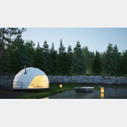 自然環境と相性のいいドームハウス（提供：HISANAGA）