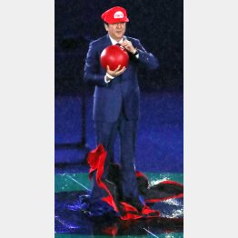 安倍マリオ（2016年リオ五輪の閉会式での安倍首相）／（Ｃ）日刊ゲンダイ
