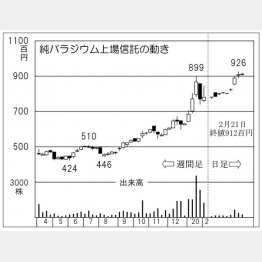 純パラジウム上場信託（Ｃ）日刊ゲンダイ