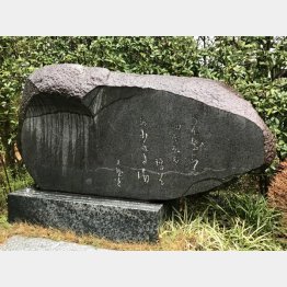 種田山頭火の句碑（Ｃ）日刊ゲンダイ