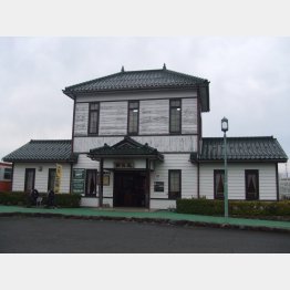 加悦SL広場の旧加悦駅舎（提供写真）