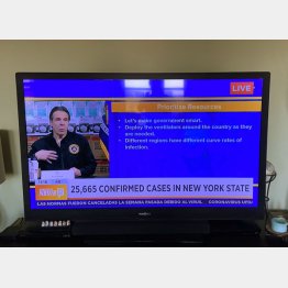 クオモ知事は毎朝会見（提供写真）