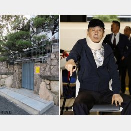 使用が禁止されている６代目山口組本部（左）と山口組ナンバー２の高山清司若頭（Ｃ）共同通信社