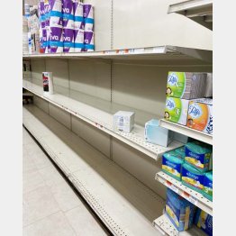 NYでもトイレットペーパーが売り切れ（提供写真）
