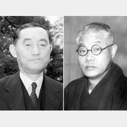 米内光政（左）と有田八郎（Ｃ）共同通信社