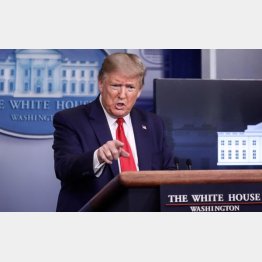 トランプ米大統領は「戦時」と表現（Ｃ）ロイター