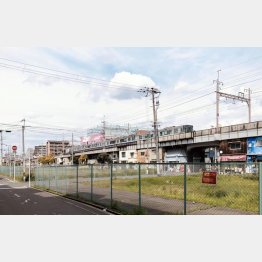 竹村達也が高校時代まで住んでいた街（大阪市阿倍野区文の里）（写真）渡辺周