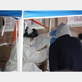 韓国の検査数とはケタ違い（Ｃ）ＮＮＡ／共同通信イメージズ