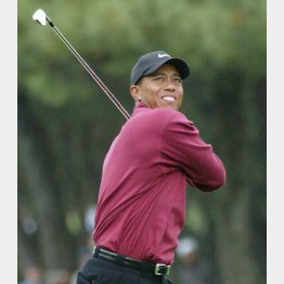 異次元のゴルフを見せつけたウッズ（Ｃ）日刊ゲンダイ