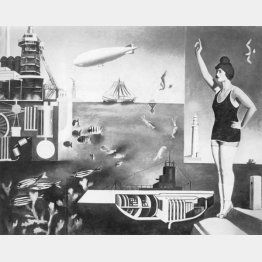 古賀春江氏作「海」＝1929（昭和4）年（日本電報通信社撮影）