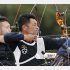 昨年のアーチェリー1次選考会での山本博さん（Ｃ）共同通信社
