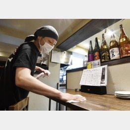 感染予防に気を使っている店が安心（Ｃ）共同通信社