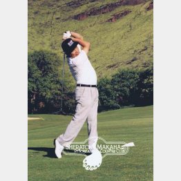 週に2日はゴルフの打ちっ放しに（提供写真）