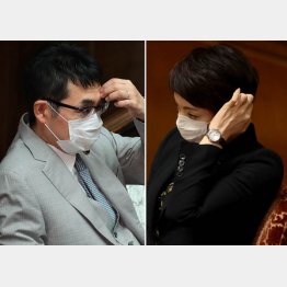 いつまでシラを切るのか（河井克行前法相と河井案里参院議員夫妻）／（Ｃ）日刊ゲンダイ