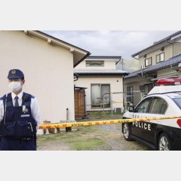 男女3人が死亡した現場の住宅（Ｃ）共同通信社
