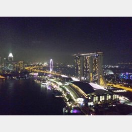 ファイナンシャルセンターの最上階から（提供写真）