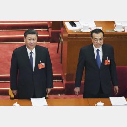5月下旬に開幕した全人代（左から、習近平国家主席と李克強首相）／（Ｃ）共同通信社