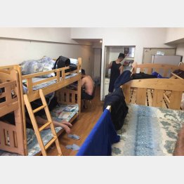 部屋は2段ベッドだけでいっぱい…（Ｃ）日刊ゲンダイ